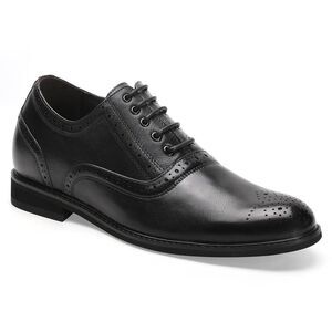 US12 CHAMARIPA  7cm/2.76" Men Elevator Shoes height Increase Black Dress oxford
